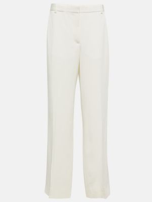 Rovné kalhoty Victoria Beckham bílé
