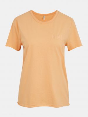 T-krekls ar uzrakstiem Only oranžs