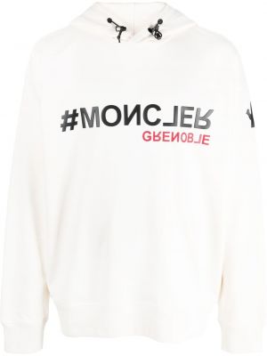 Pullover с принт Moncler Grenoble бяло