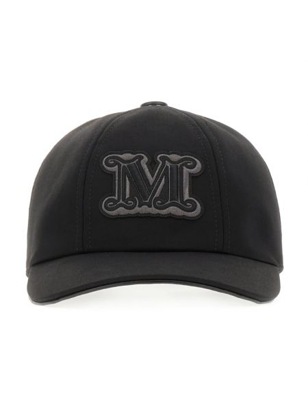 Czarna czapka z daszkiem Max Mara