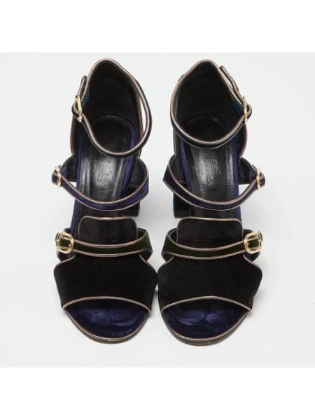 Sandalias de terciopelo‏‏‎ Hermès Vintage