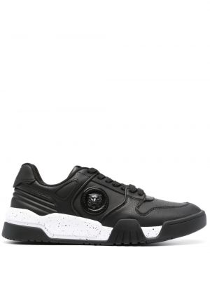 Δερμάτινα sneakers Just Cavalli μαύρο