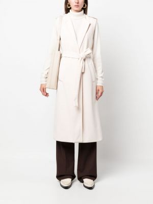 Kabát bez rukávů Twinset bílý