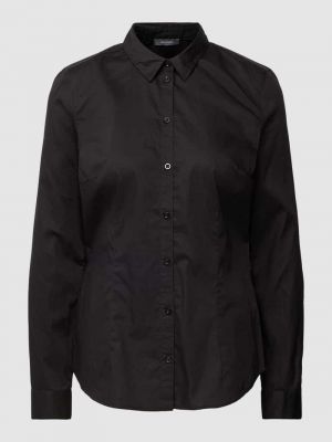 Bluzka w jednolitym kolorze Montego czarna