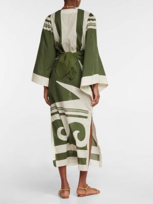 Tunique en coton à imprimé Johanna Ortiz vert
