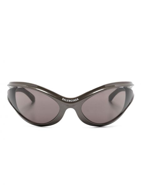 Okulary przeciwsłoneczne oversize Balenciaga Eyewear szare
