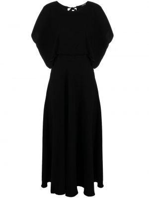 Drapírozott mini ruha Styland fekete