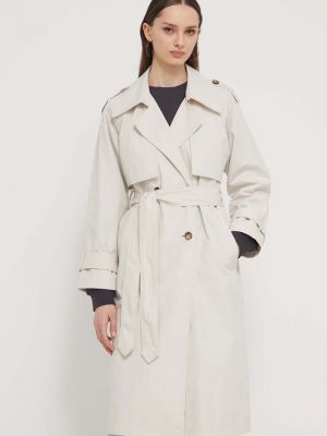 Trench oversize Abercrombie & Fitch bej