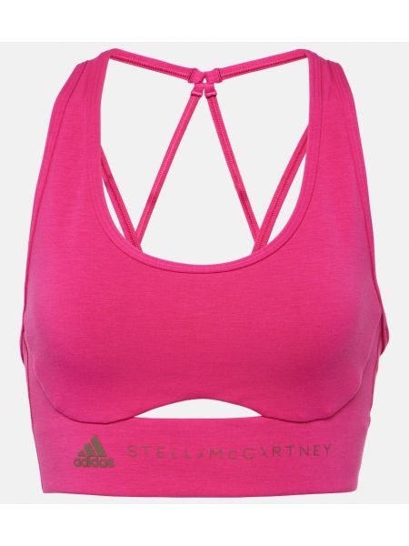 Αθλητικό σουτιέν Adidas By Stella Mccartney ροζ