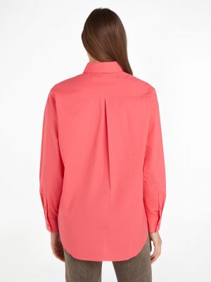 Rifľová košeľa Calvin Klein Jeans ružová