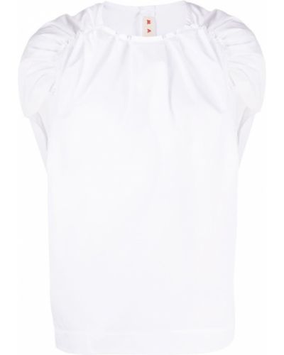 Camiseta con volantes Marni blanco