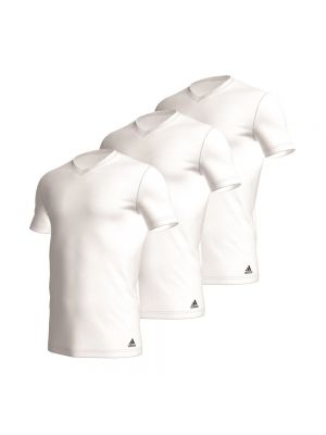 T-shirt mit v-ausschnitt Adidas weiß