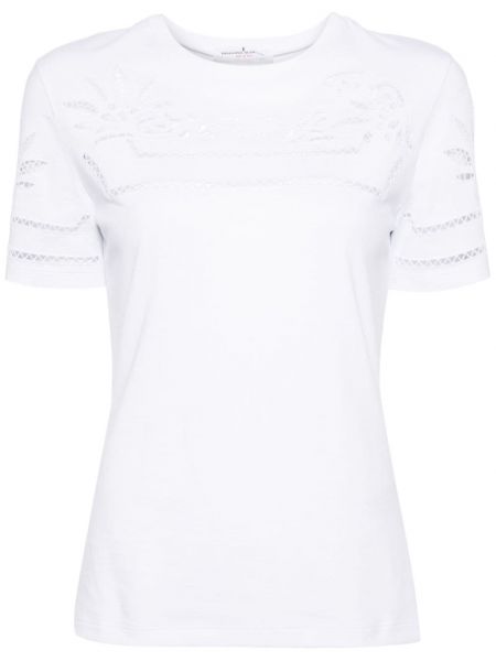 Bavlnené tričko Ermanno Scervino biela