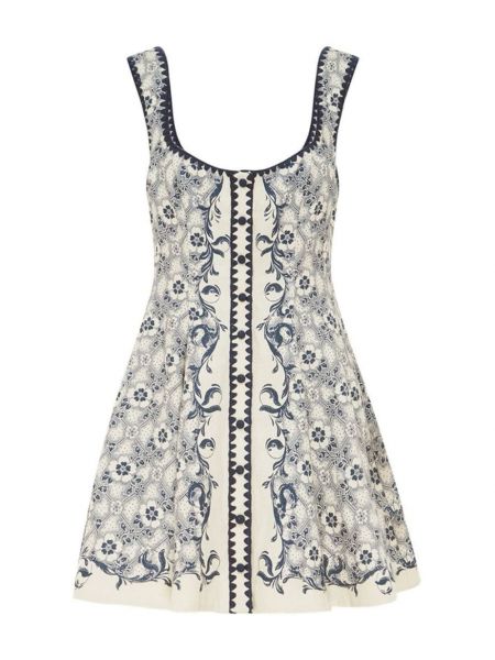 Φλοράλ λινή φόρεμα με σχέδιο Alemais