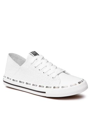 Scarpe in tela con motivo a stelle Big Star Shoes bianco