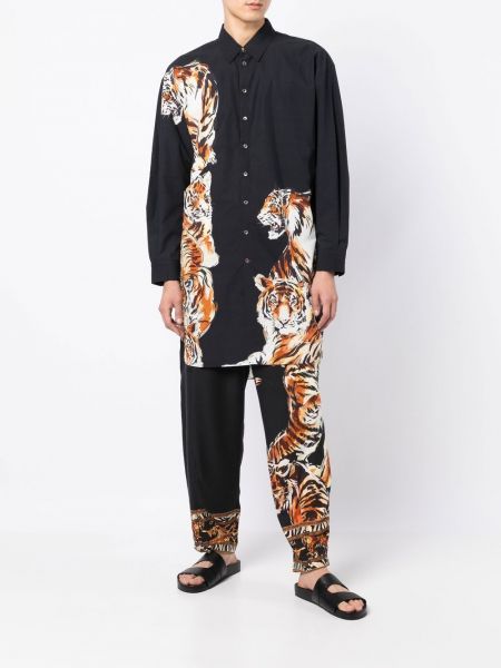 Košile s potiskem s tygřím vzorem Camilla černá