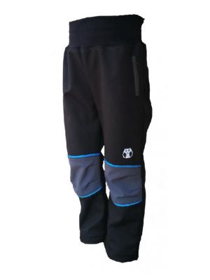 Αθλητικό παντελόνι με φερμουάρ με τσέπες softshell Kukadloo μαύρο