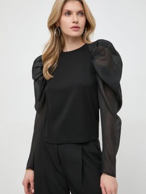 Чорна однотонна блуза Karl Lagerfeld