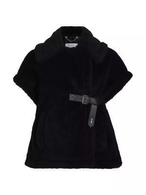 Пальто с коротким рукавом Max Mara черное