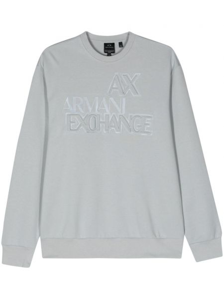 Sweatshirt mit rundem ausschnitt Armani Exchange grau