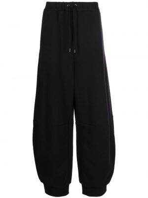Relaxed памучни спортни панталони Simone Rocha черно