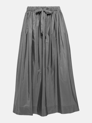 Plisovaná dlhá sukňa 's Max Mara sivá