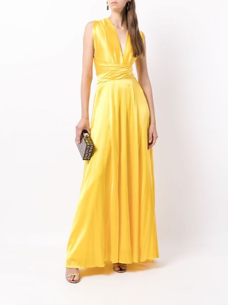 Vestido de noche Lisa Von Tang amarillo