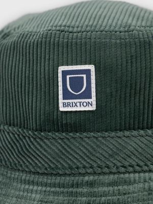 Pamučni šešir od samta Brixton zelena