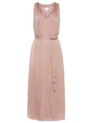 Aksamitna sukienka midi Velvet różowa