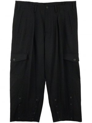 Spodnie wełniane Yohji Yamamoto czarne