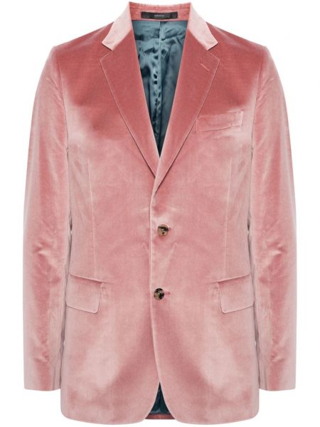 Blazer lung de catifea Paul Smith roz