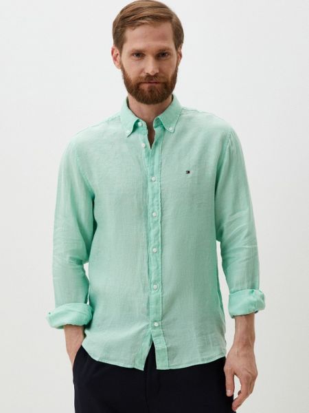 Рубашка Tommy Hilfiger зеленая