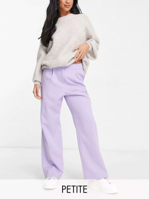 Прямые брюки Miss Selfridge фиолетовые