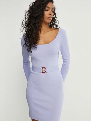 Uska mini haljina Blugirl Blumarine ljubičasta