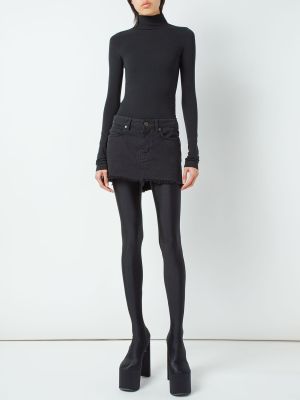 Džínsová sukňa Balenciaga čierna