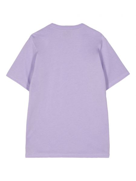 Medvilninis marškinėliai su zebro raštu Ps Paul Smith violetinė