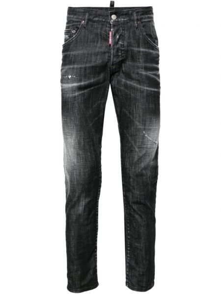 Slim fit stretch-jeans Dsquared2 schwarz
