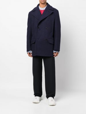 Manteau en laine Marni bleu