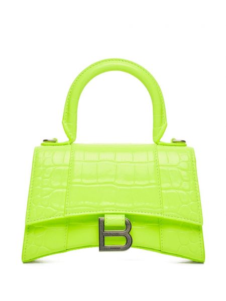 Leder mini-tasche Balenciaga grün