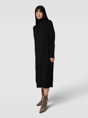 Dzianinowa sukienka z wiskozy Moss Copenhagen czarna