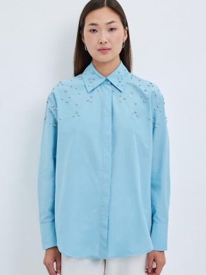 Рубашка Zarina голубая