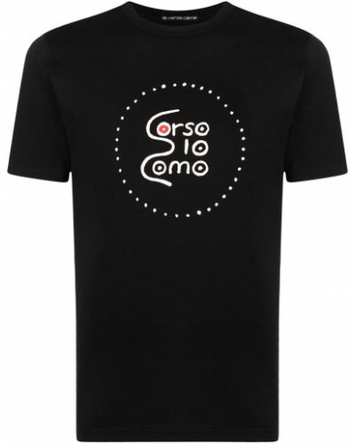 T-shirt con stampa 10 Corso Como nero