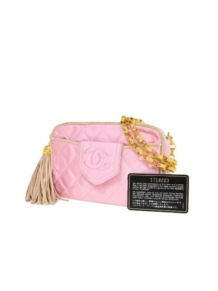Bolsa de hombro retro Chanel Vintage rosa
