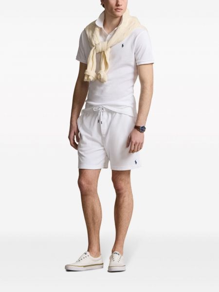 Medvilninis polo marškinėliai su užtrauktuku su sagomis Polo Ralph Lauren