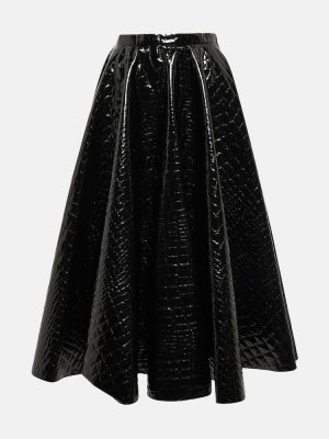 Midi sukně Alaã¯a černé