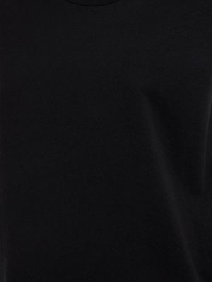 Camiseta de lino Lemaire negro