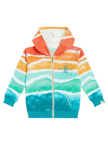 Jersey trykt bomull hettegenser for gutter Scotch & Soda Kids