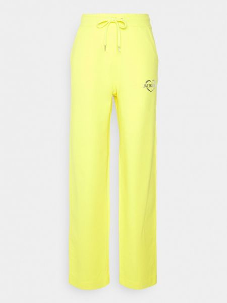 Spodnie sportowe Love Moschino żółte