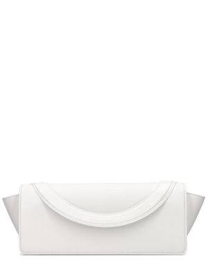 Kožená listová kabelka Dsquared2 biela