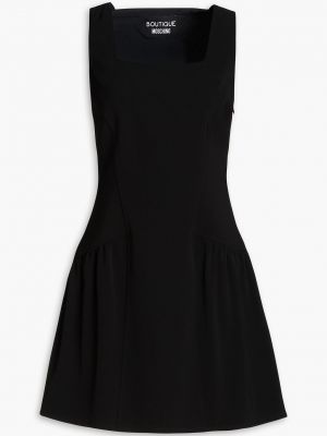 Платье мини из крепа Boutique Moschino черное